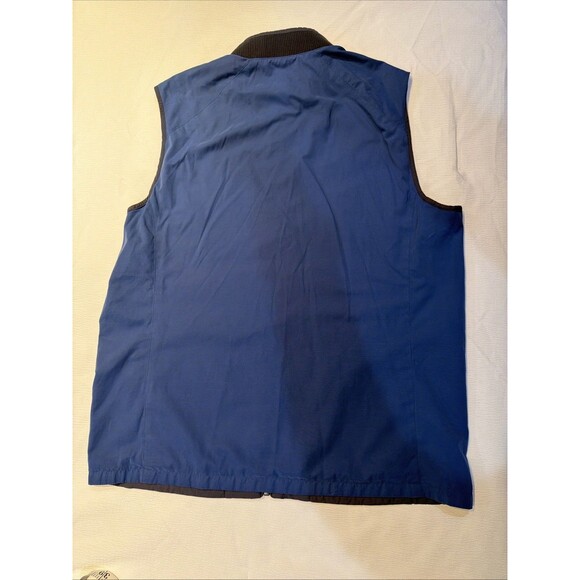 Untuckit Vest Mens Medium Blue/grey Lightweight Zip Front Casual Reversible Golf - Picture 6 of 9